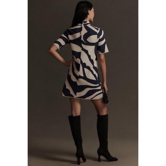 Anthropologie x Maeve Annalise Mockneck Sweater Mini Dress - Picture 2 of 11